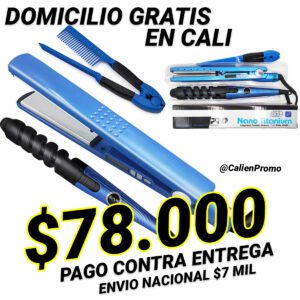 Combo plancha rizadora y peine