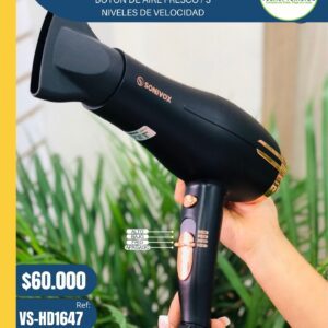 Secador de Cabello 3600W SONIVOX Model No. VS-HD1647